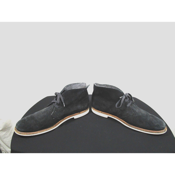 The Generic Man Black Suede Lace Up Chukka Boots Men Sz 44.5 EU / 11 US - Picture 5 of 9